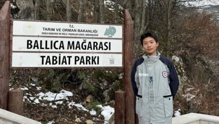 Çinli öğrenci, coğrafya dersinde öğrendiği Ballıca Mağarası’nı ailesiyle gezdi