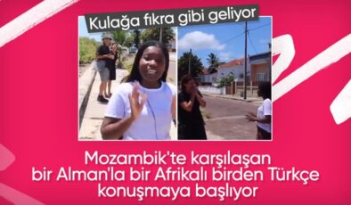 Mozambik’te Alman ve Afrikalının Türkçe sohbeti gündem oldu
