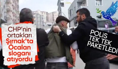 Şırnak’ta DEM Parti’nin mitinginde terör propagandası! Emniyet güçleri tek tek paketledi