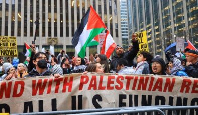Biden’a Gazze protestosu: İsrail’e verdiği destek tepki topladı
