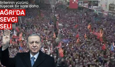 Cumhurbaşkanı Erdoğan, Ağrı’da coşkulu bir kalabalık tarafından karşılandı