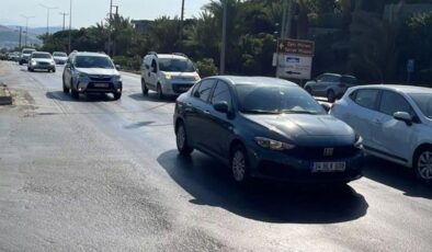 Bayram tatili dönüş yolunda Bodrum’dan 12 saatte 10 bin araç çıkış yaptı
