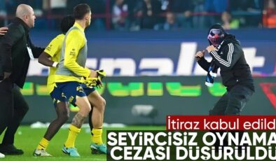 Trabzonspor’un 6 maçlık seyircisiz oynama cezası 4 maça düşürüldü
